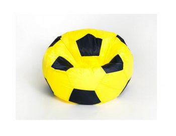 Кресло-мешок Мяч малый желто-черное в Тарко-Сале - tarko-sale.mebel-74.com | фото