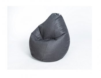 Кресло-мешок Груша велюр темно - серое малое в Тарко-Сале - tarko-sale.mebel-74.com | фото