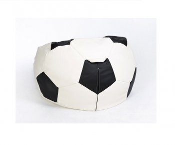 Кресло-мешок Мяч малый бело-черное в Тарко-Сале - tarko-sale.mebel-74.com | фото