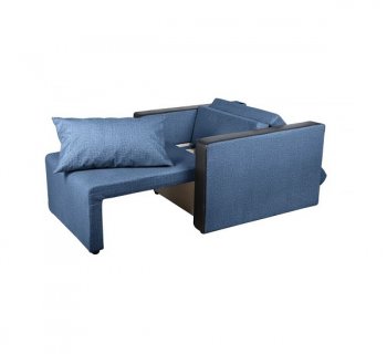 Кресло-кровать Милена с подлокотниками Синий в Тарко-Сале - tarko-sale.mebel-74.com | фото