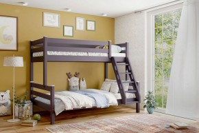АДЕЛЬ Кровать двухъярусная с наклонной лестницей (лаванда) в Тарко-Сале - tarko-sale.mebel-74.com | фото