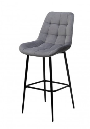 Барный стул ХОФМАН, цвет H-14 Серый, велюр / черный каркас М-City в Тарко-Сале - tarko-sale.mebel-74.com | фото