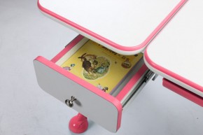 Парта-трансофрмер Amare Pink с выдвижным ящиком в Тарко-Сале - tarko-sale.mebel-74.com | фото