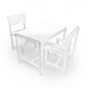 Детский растущий комплект стол и два стула  Я САМ "Лофт" (Белый, Белый) в Тарко-Сале - tarko-sale.mebel-74.com | фото