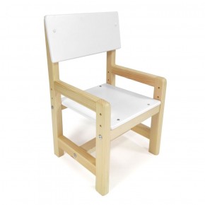 Детский растущий комплект стол и стул  Я САМ "Лофт" (Белый, Сосна) в Тарко-Сале - tarko-sale.mebel-74.com | фото