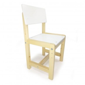 Детский растущий комплект стол и стул  Я САМ "Лофт" (Белый, Сосна) в Тарко-Сале - tarko-sale.mebel-74.com | фото