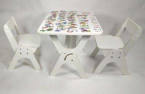 Детский растущий стол-парта и два стула Я САМ "Умка-Дуо" (Алфавит) в Тарко-Сале - tarko-sale.mebel-74.com | фото
