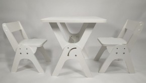 Детский растущий стол-парта и два стула Я САМ "Умка-Дуо" (Белый) в Тарко-Сале - tarko-sale.mebel-74.com | фото
