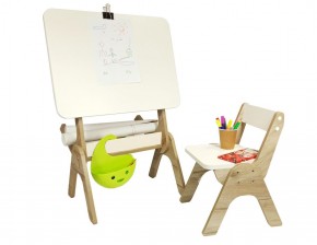 Детский растущий стол-парта и стул Я САМ "Умка" (Дуб/Серый) в Тарко-Сале - tarko-sale.mebel-74.com | фото
