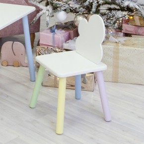 Детский стул Облачко (Белый/Белый/Цветной) в Тарко-Сале - tarko-sale.mebel-74.com | фото