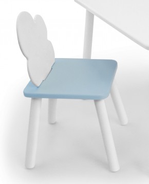 Детский стул Облачко (Белый/Голубой/Белый) в Тарко-Сале - tarko-sale.mebel-74.com | фото