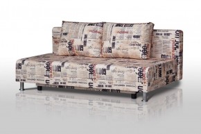 Диван-кровать Комфорт без подлокотников Принт "Gazeta" (2 подушки) в Тарко-Сале - tarko-sale.mebel-74.com | фото