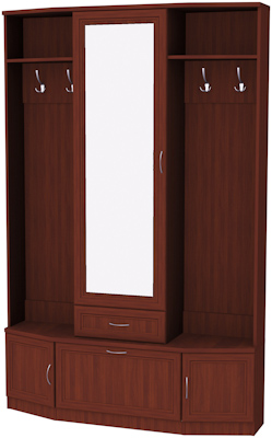Шкаф для прихожей с зеркалом арт.600 в Тарко-Сале - tarko-sale.mebel-74.com | фото