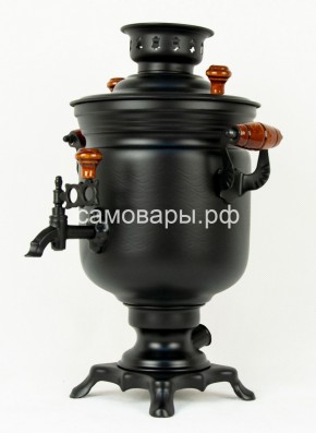 Электрический самовар "Черный Русский" матовая банка на 3 литра (Ограниченная серия) в Тарко-Сале - tarko-sale.mebel-74.com | фото