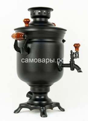 Электрический самовар "Черный Русский" матовая банка на 3 литра (Ограниченная серия) в Тарко-Сале - tarko-sale.mebel-74.com | фото
