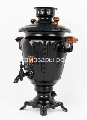 Электрический самовар "Черный Русский" матовая рюмка в наборе на 3 литра (Ограниченная серия) в Тарко-Сале - tarko-sale.mebel-74.com | фото