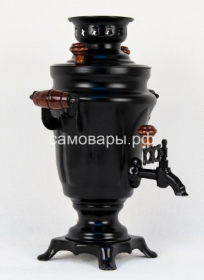 Электрический самовар "Черный Русский" матовый тюльпан на 1,5 литра. Ограниченная серия. в Тарко-Сале - tarko-sale.mebel-74.com | фото