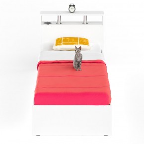 Камелия Кровать 0900, цвет белый, ШхГхВ 93,5х217х78,2 см., сп.м. 900х2000 мм., без матраса, основание есть в Тарко-Сале - tarko-sale.mebel-74.com | фото