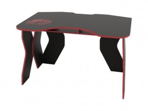 Компьютерный стол КЛ №9.0 (Черный/Красный) в Тарко-Сале - tarko-sale.mebel-74.com | фото