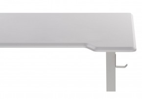 Компьютерный стол Маркос с механизмом подъема 120х75х75 белый / шагрень белая в Тарко-Сале - tarko-sale.mebel-74.com | фото