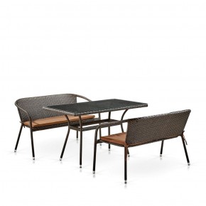 Комплект мебели из иск. ротанга T286A/S139A-W53 Brown в Тарко-Сале - tarko-sale.mebel-74.com | фото