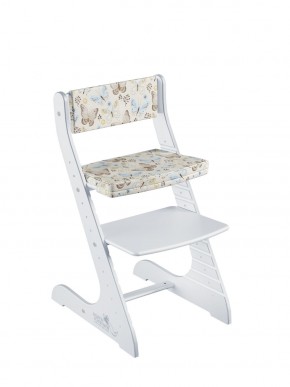Комплект растущий стул и подушки Конёк Горбунёк Стандарт (Белый, Бабочки) в Тарко-Сале - tarko-sale.mebel-74.com | фото