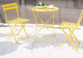 Комплект садовой мебели OTS-001R (стол + 2 стула) металл в Тарко-Сале - tarko-sale.mebel-74.com | фото