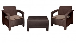 Комплект уличной мебели Yalta Premium Terrace Set (Ялта) шоколадый (+подушки под спину) в Тарко-Сале - tarko-sale.mebel-74.com | фото