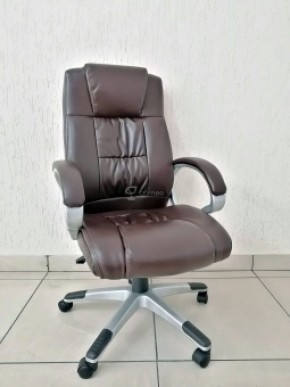 Кресло Barneo K-6 для руководителя (коричневая экокожа) в Тарко-Сале - tarko-sale.mebel-74.com | фото