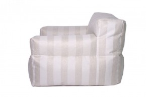 Кресло бескаркасное Уют полоса (Молочный) в Тарко-Сале - tarko-sale.mebel-74.com | фото