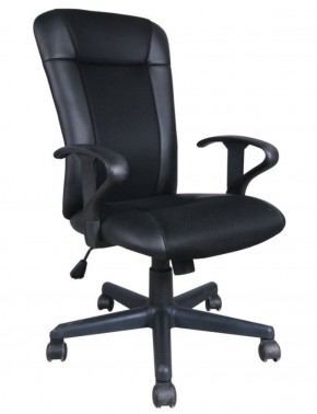 Кресло BRABIX "Optima MG-370" (экокожа/ткань, черное) 531580 в Тарко-Сале - tarko-sale.mebel-74.com | фото