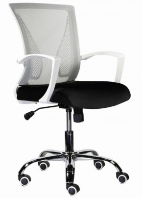 Кресло BRABIX "Wings MG-306" (пластик белый, хром, сетка, серое/черное) 532010 в Тарко-Сале - tarko-sale.mebel-74.com | фото