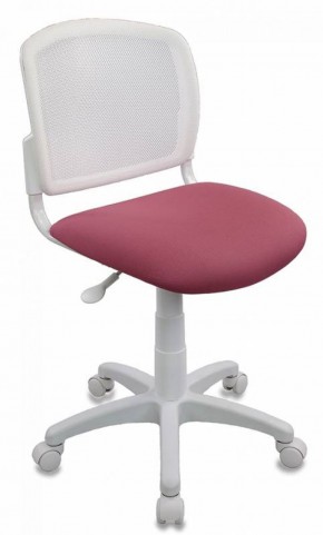 Кресло детское Бюрократ CH-W296NX/26-31 белый TW-15 розовый 26-31 в Тарко-Сале - tarko-sale.mebel-74.com | фото