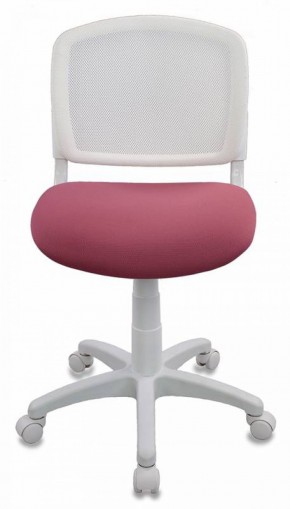 Кресло детское Бюрократ CH-W296NX/26-31 белый TW-15 розовый 26-31 в Тарко-Сале - tarko-sale.mebel-74.com | фото