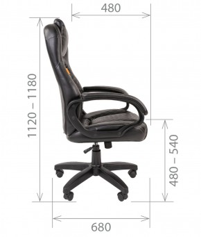 Кресло для руководителя  CHAIRMAN 432 (Экокожа черная) в Тарко-Сале - tarko-sale.mebel-74.com | фото