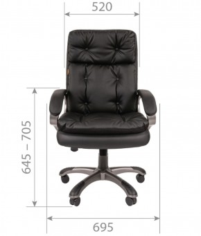 Кресло для руководителя  CHAIRMAN 442 (экокожа черная) в Тарко-Сале - tarko-sale.mebel-74.com | фото