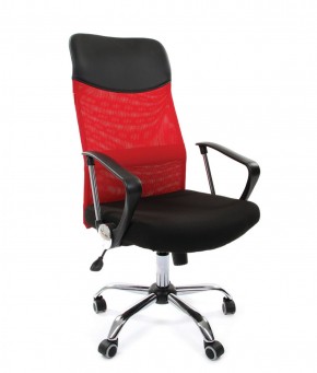 Кресло для руководителя CHAIRMAN 610 N (15-21 черный/сетка красный) в Тарко-Сале - tarko-sale.mebel-74.com | фото