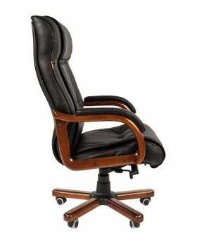 Кресло для руководителя CHAIRMAN  653 (Кожа) Черное в Тарко-Сале - tarko-sale.mebel-74.com | фото