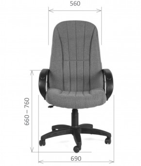 Кресло для руководителя  CHAIRMAN 685 СТ (ткань стандарт 10-356 черная) в Тарко-Сале - tarko-sale.mebel-74.com | фото
