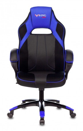 Кресло игровое Бюрократ VIKING 2 AERO BLUE черный/синий в Тарко-Сале - tarko-sale.mebel-74.com | фото