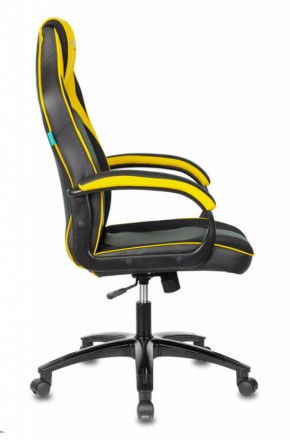Кресло игровое Бюрократ VIKING 2 AERO YELLOW черный/желтый в Тарко-Сале - tarko-sale.mebel-74.com | фото