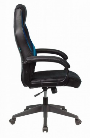 Кресло игровое Бюрократ VIKING 3 AERO BLUE черный/синий в Тарко-Сале - tarko-sale.mebel-74.com | фото