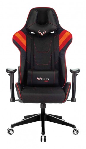 Кресло игровое Бюрократ VIKING 4 AERO RED черный/красный в Тарко-Сале - tarko-sale.mebel-74.com | фото