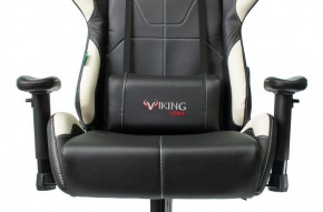 Кресло игровое Бюрократ VIKING 5 AERO WHITE черный/белый в Тарко-Сале - tarko-sale.mebel-74.com | фото