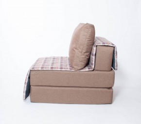Кресло-кровать бескаркасное Харви (коричневый-квадро беж) в Тарко-Сале - tarko-sale.mebel-74.com | фото