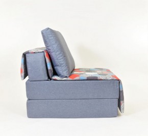 Кресло-кровать бескаркасное Харви (серый-геометрия слейт) в Тарко-Сале - tarko-sale.mebel-74.com | фото