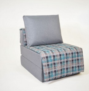 Кресло-кровать бескаркасное Харви (серый-квадро азур) в Тарко-Сале - tarko-sale.mebel-74.com | фото