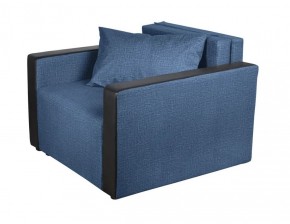 Кресло-кровать Милена с подлокотниками (синий) Велюр в Тарко-Сале - tarko-sale.mebel-74.com | фото