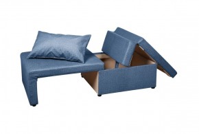 Кресло-кровать Милена (синий) Велюр в Тарко-Сале - tarko-sale.mebel-74.com | фото