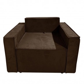 Кресло-кровать Принц КК1-ВК (велюр коричневый) в Тарко-Сале - tarko-sale.mebel-74.com | фото